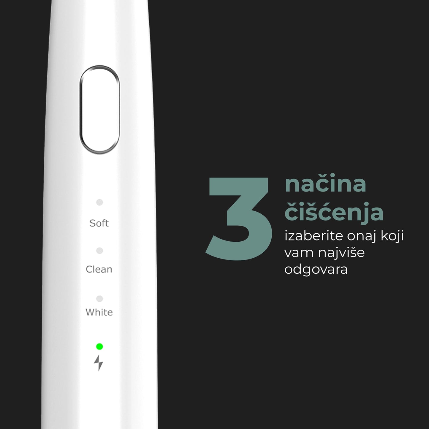 AENO Sonic DB8 – Električna četkica za zube (3-u-1 stomatološki set)