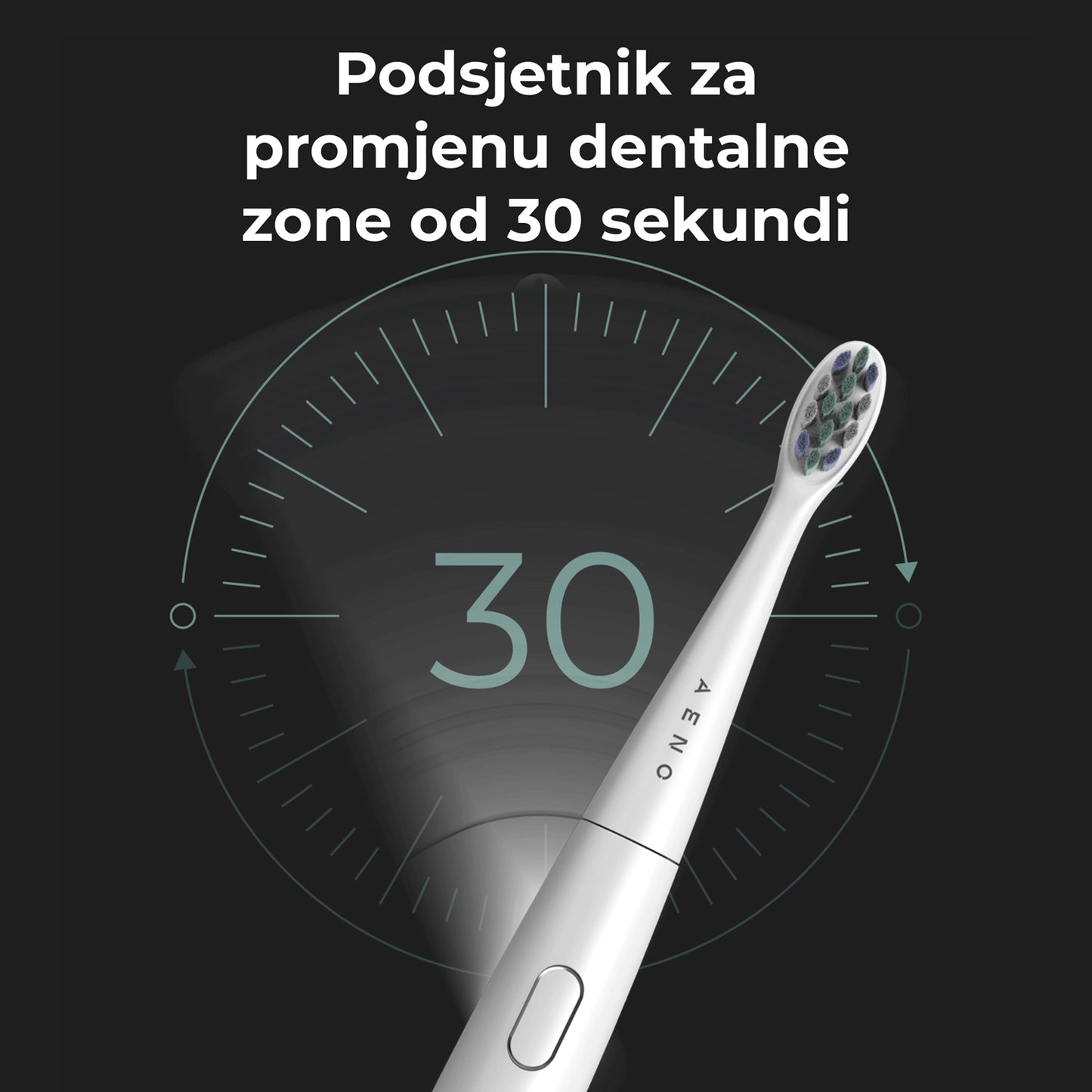 AENO Sonic DB8 – Električna četkica za zube (3-u-1 stomatološki set)